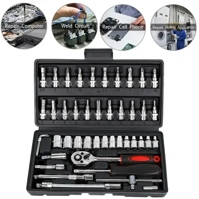 46Pcs Multi-Purpose Tool Kit
