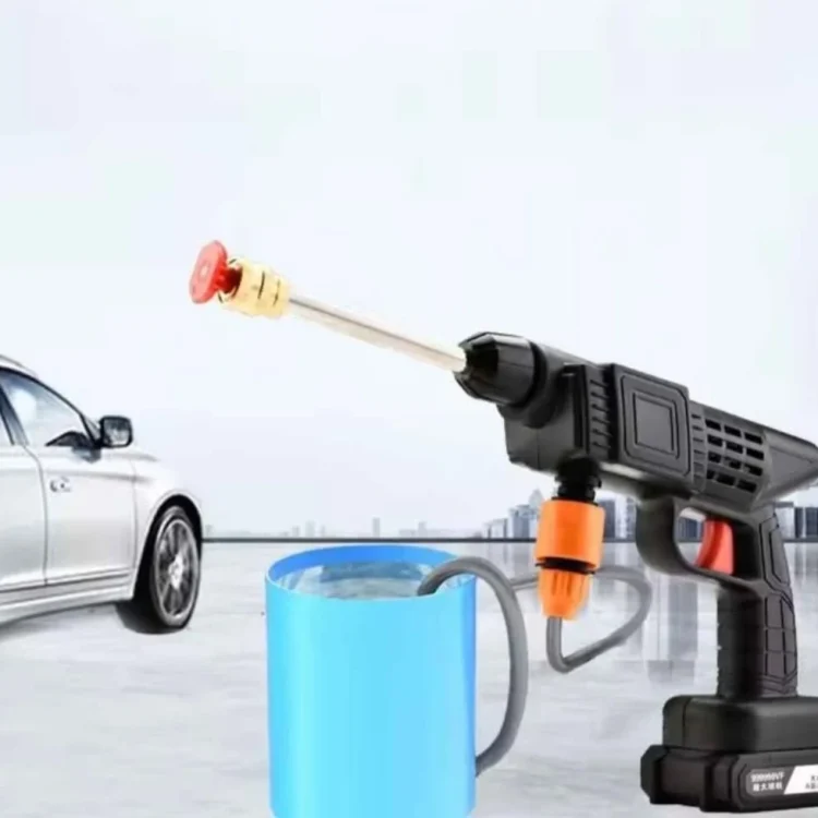 6 in 1 High Pressure Wireless Car Washer Water Gun for Wash
